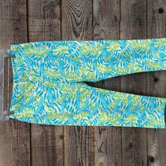 Lilly Pulitzer Capri Pants 6 Gator time vivid colors - Picture 4 of 4